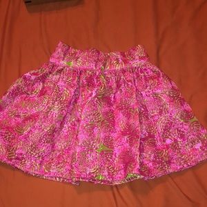 Custom-Made Pink/Green Circle Skirt